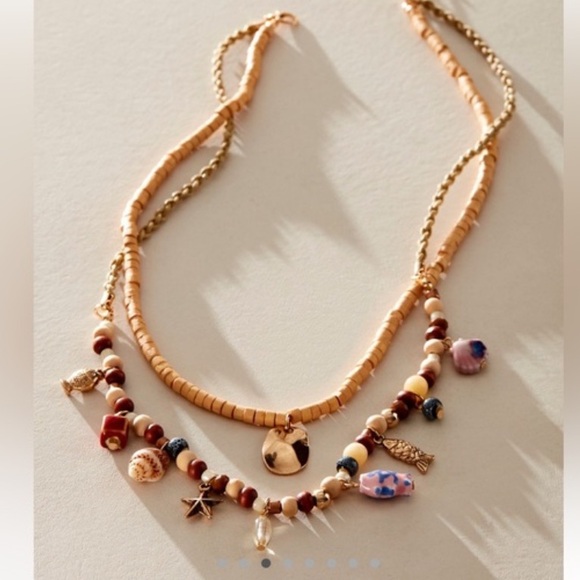 Free People Nash Layered Necklace NWT - Picture 3 of 8